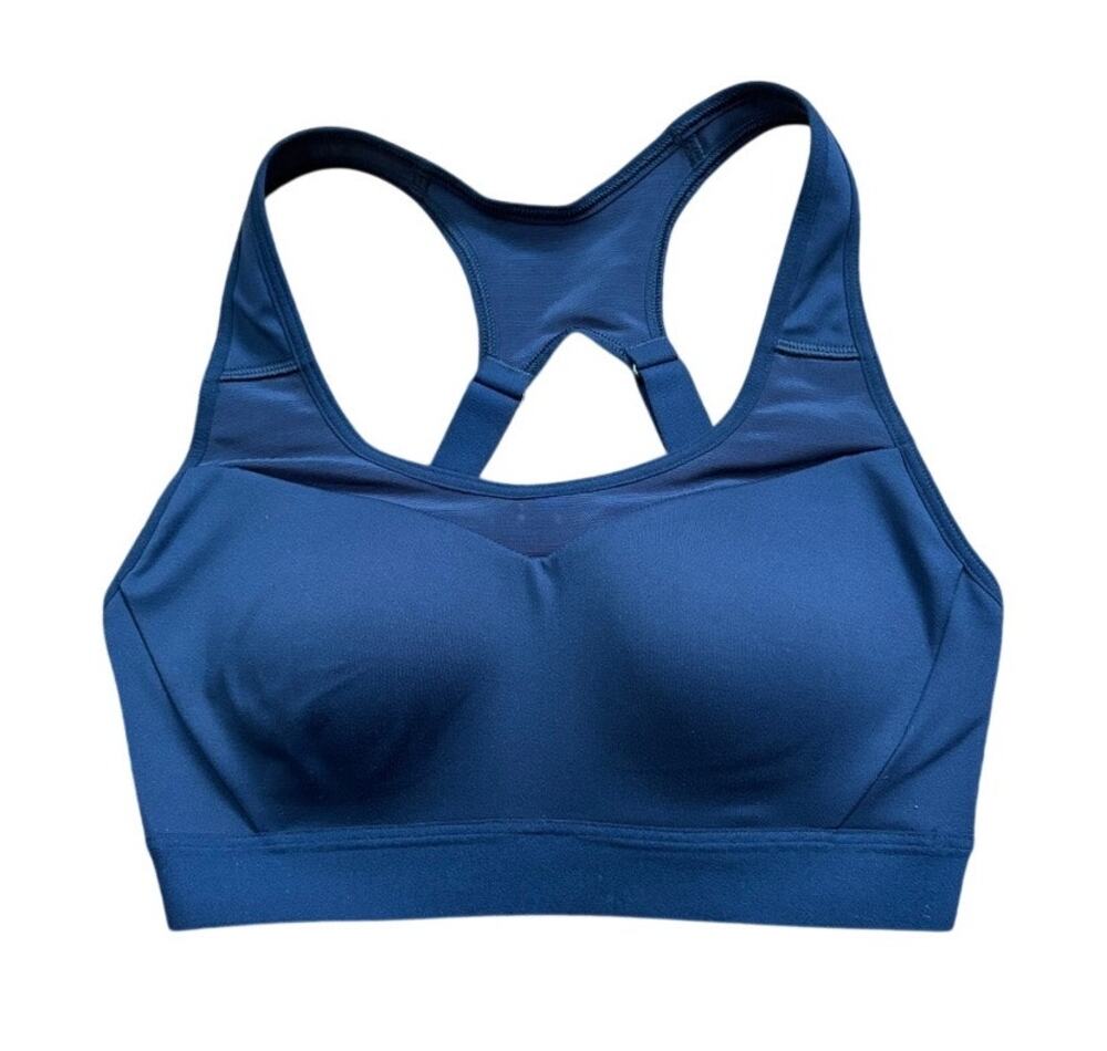 Gymshark Navy Blue Minimal Strappy Back Sports Bra Size XS EUC